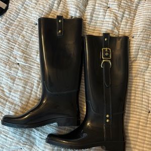 Coach rain boots! Will fit tight on a wide calf